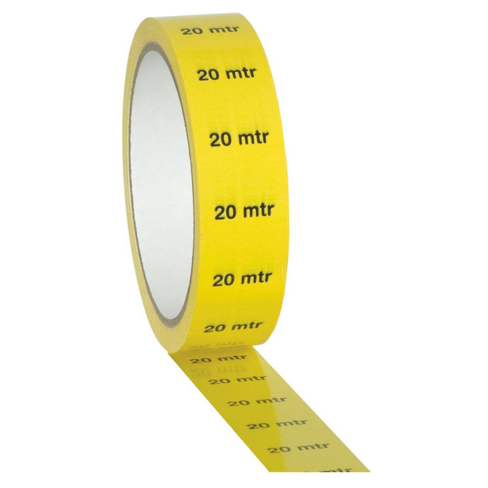 Image of Showtec PVC markeringstape 20m indicatie geel