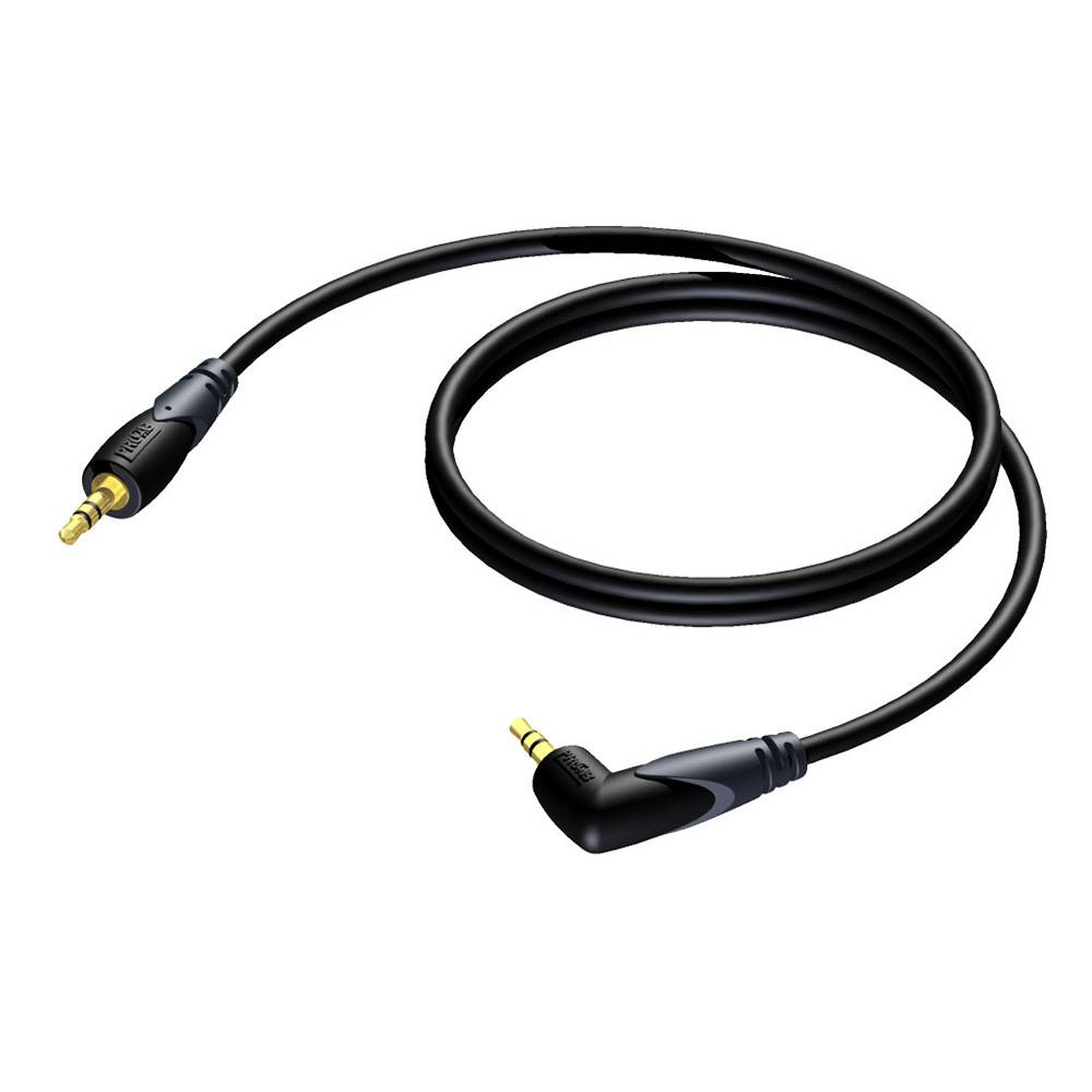 Image of Procab CLA718/1,5 Mini-Jack naar Haakse Mini-Jack kabel 150cm