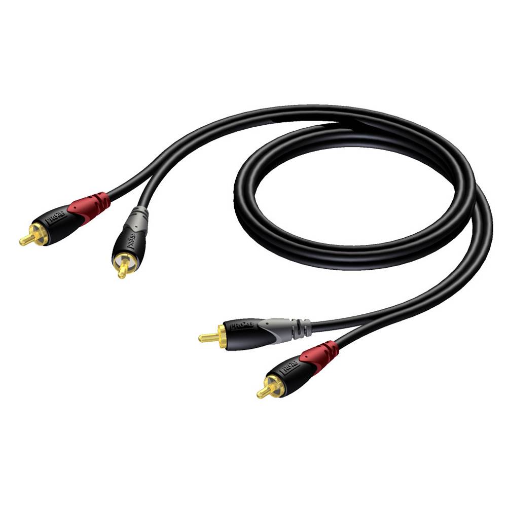 Image of Procab CLA800 2x RCA Male - 2x RCA Male 1,5 Meter