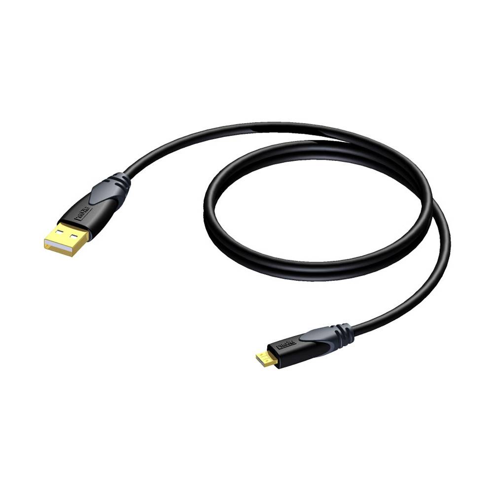 Image of Procab CLD612/1 USB A naar USB micro A kabel 1m