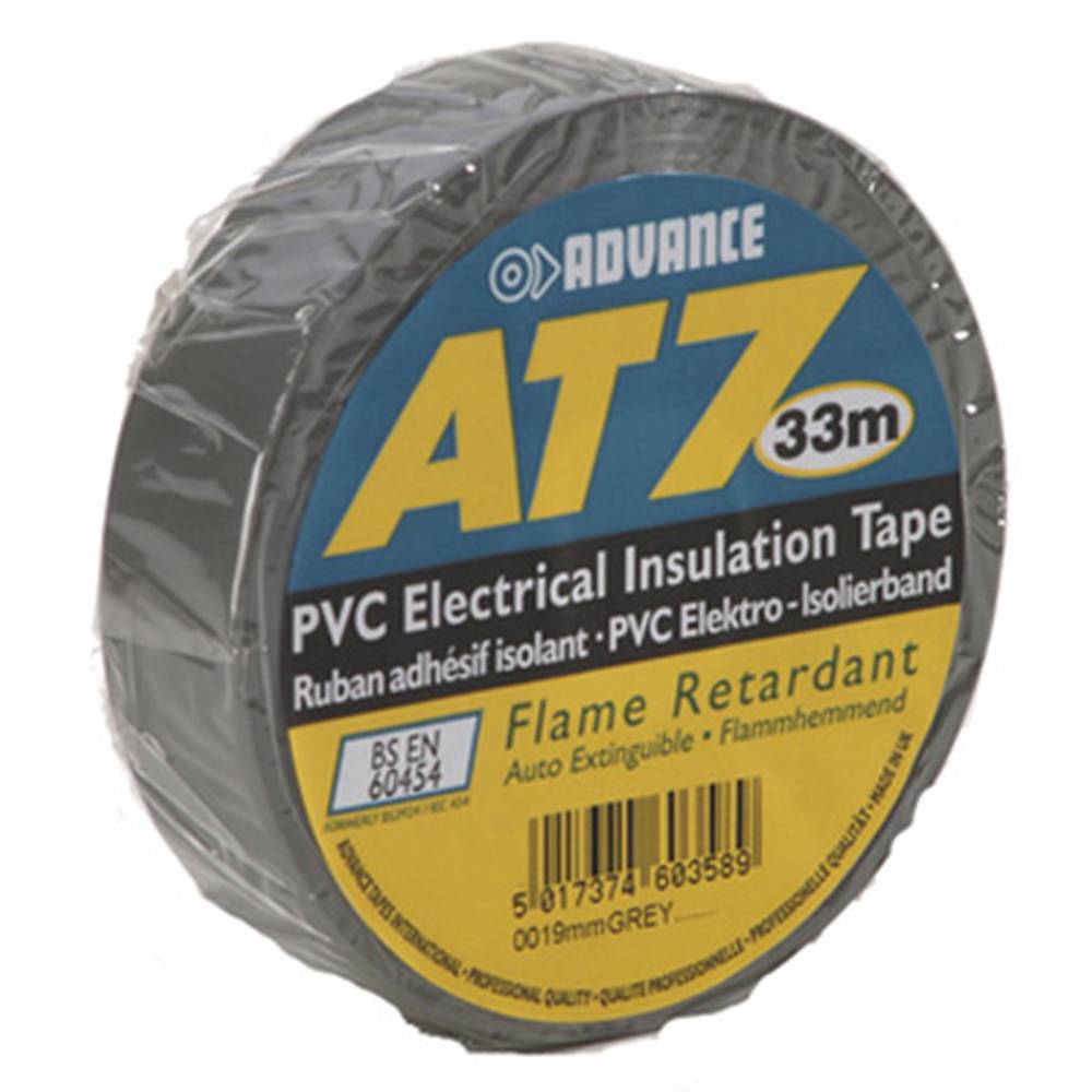 Image of Advance AT7 PVC tape 19mm 33m grijs