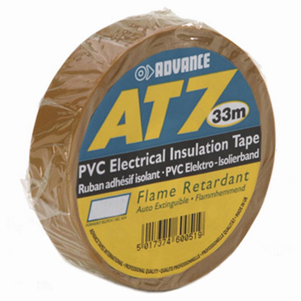 Image of Advance AT7 PVC tape 19mm 33m bruin