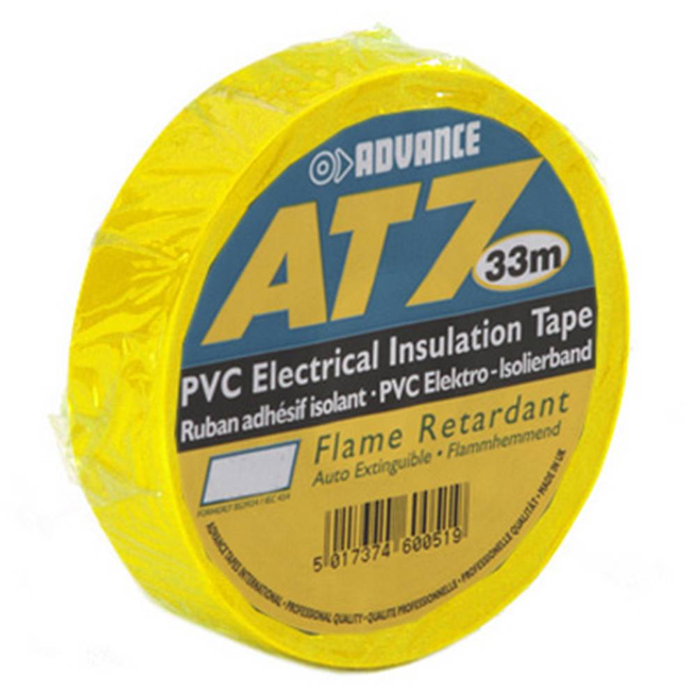 Image of Advance AT7 PVC tape 19mm 33m geel