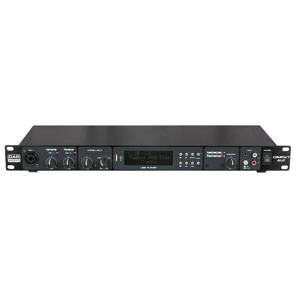 Image of DAP Compact 6.2 6-kanaals zone-mixer met USB-speler