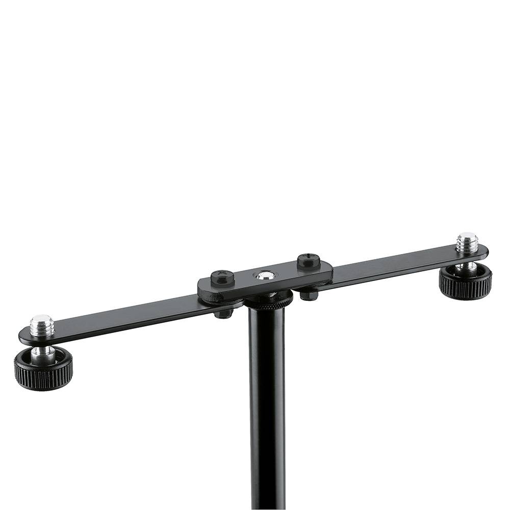 Image of K&M 23510 flexibele T-bar voor 2 microfoons