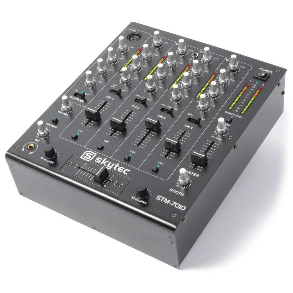 Image of Skytec STM-7010 Mixer 4-Kanaals DJ Mixer USB