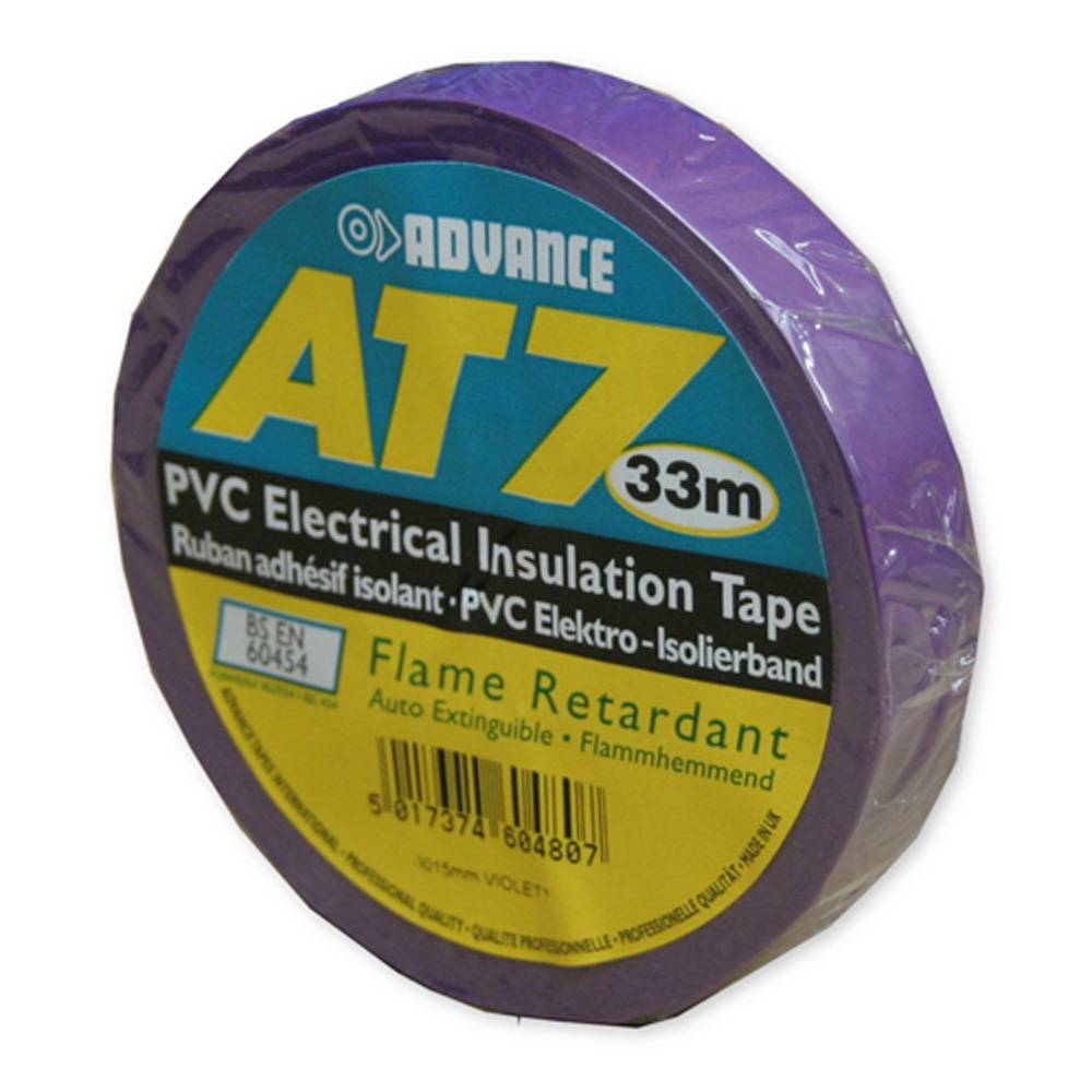 Image of Advance AT7 PVC tape 15mm 33m violet