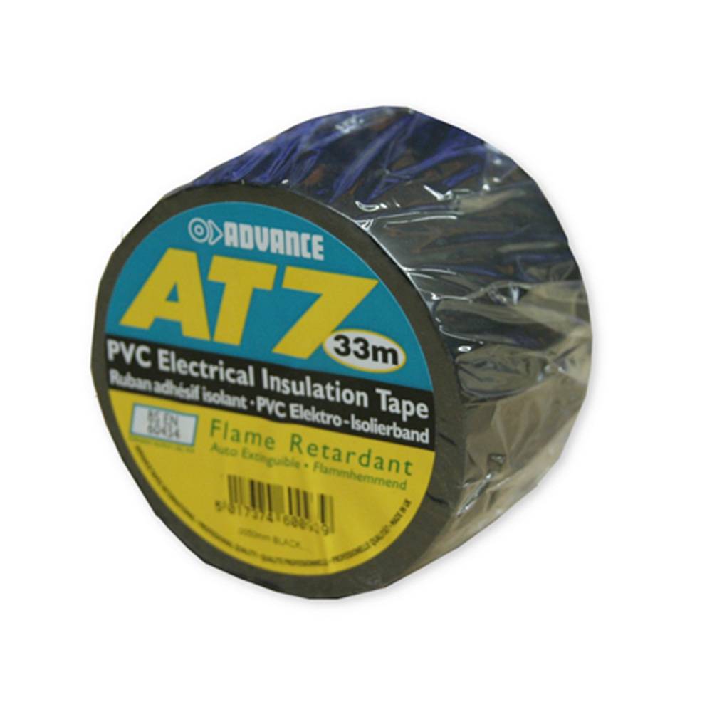 Image of Advance AT7 PVC Tape 38mm 33m zwart