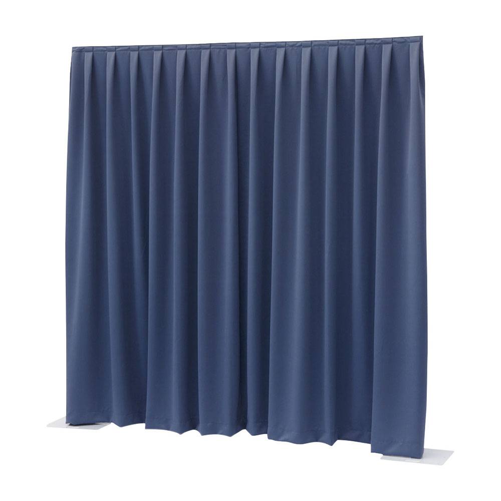 Image of Showtec Pipe and drape Dimout 400x300cm geplooid blauw