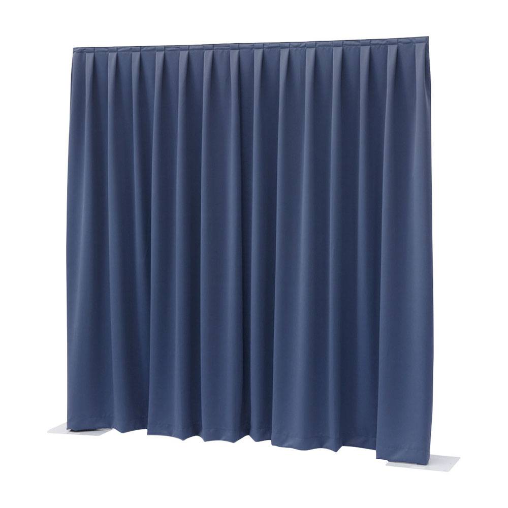 Image of Showtec Pipe and drape Dimout 300x300cm geplooid blauw