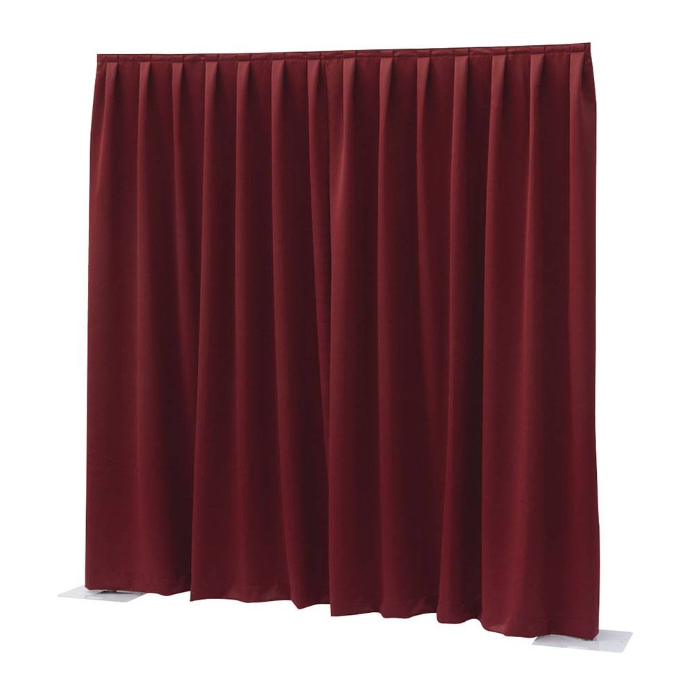 Image of Showtec Pipe and drape Dimout 300x300cm geplooid rood