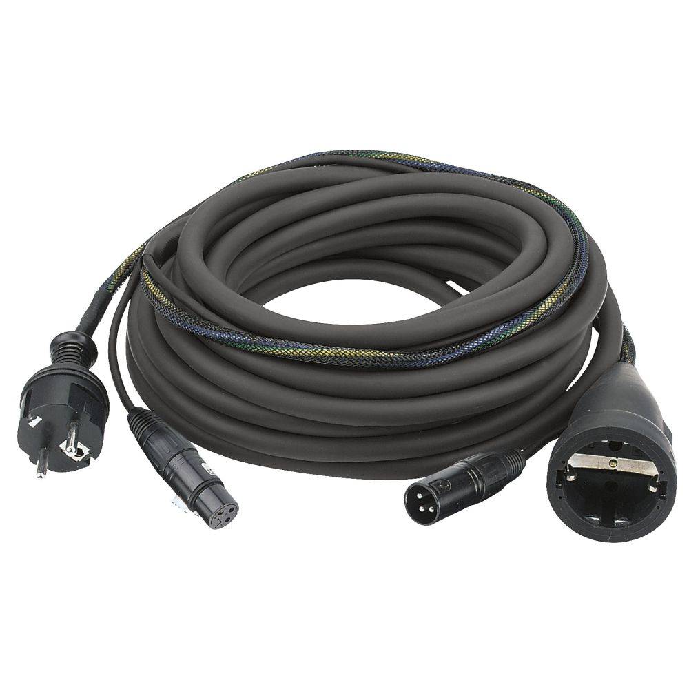 Image of DAP Audio Power & signaal kabel 20m schuko zwart