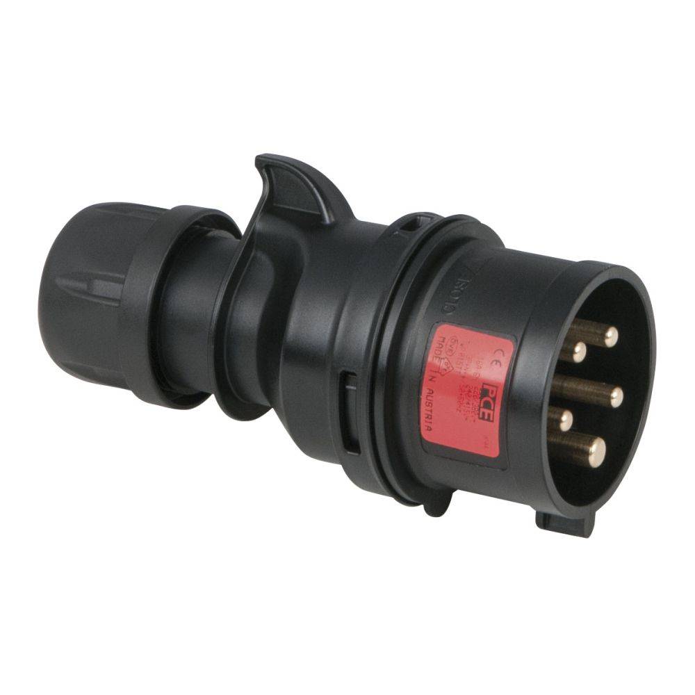 Image of PCE CEE 16A 5-polige stekker Turbo Twist zwart