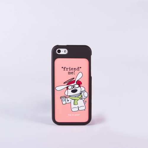 Dog is Good! IPhone5/5s hoesje 'Friend me' Dog is Good! IPhone5/5s hoesje 'Friend me'