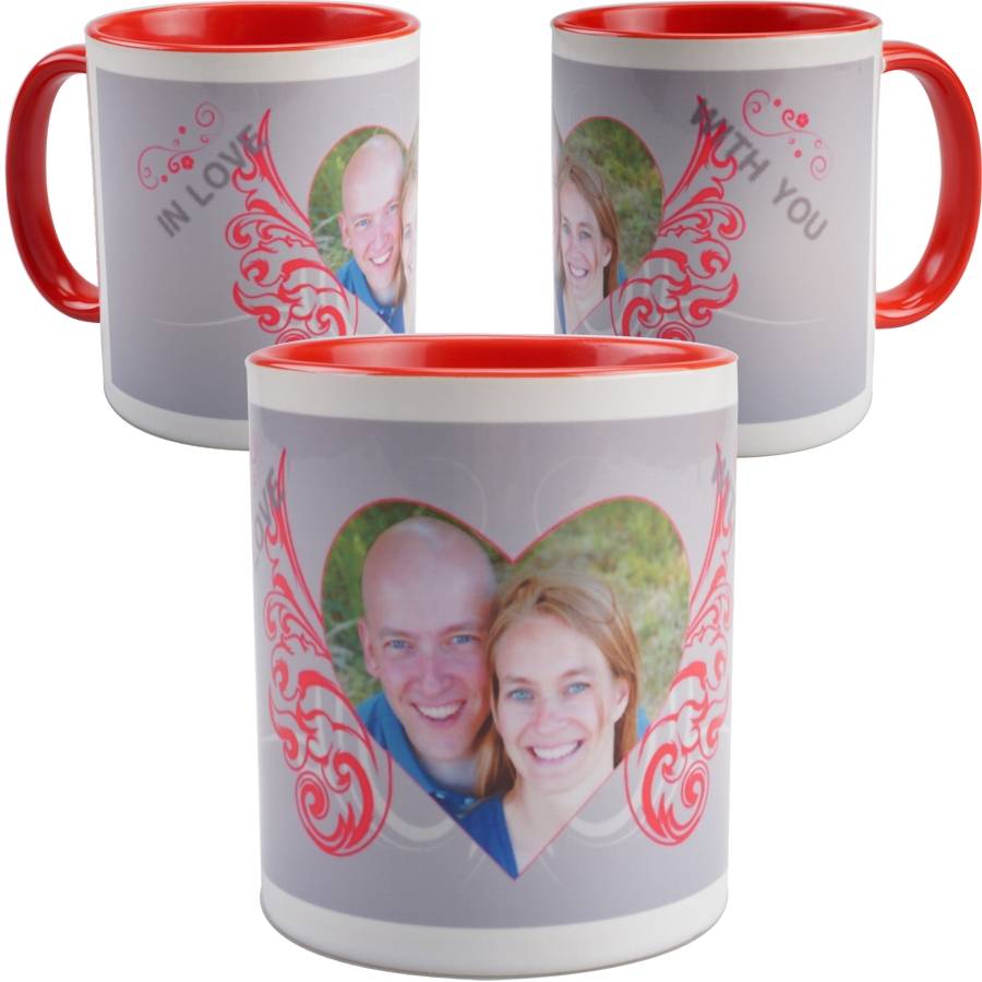 Valentijn mok cambridge rood met foto brianto cadeaus Kleurencombinaties