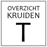 T - KRUIDEN EN SPECERIJEN DIE BEGINNEN OP 'T'
