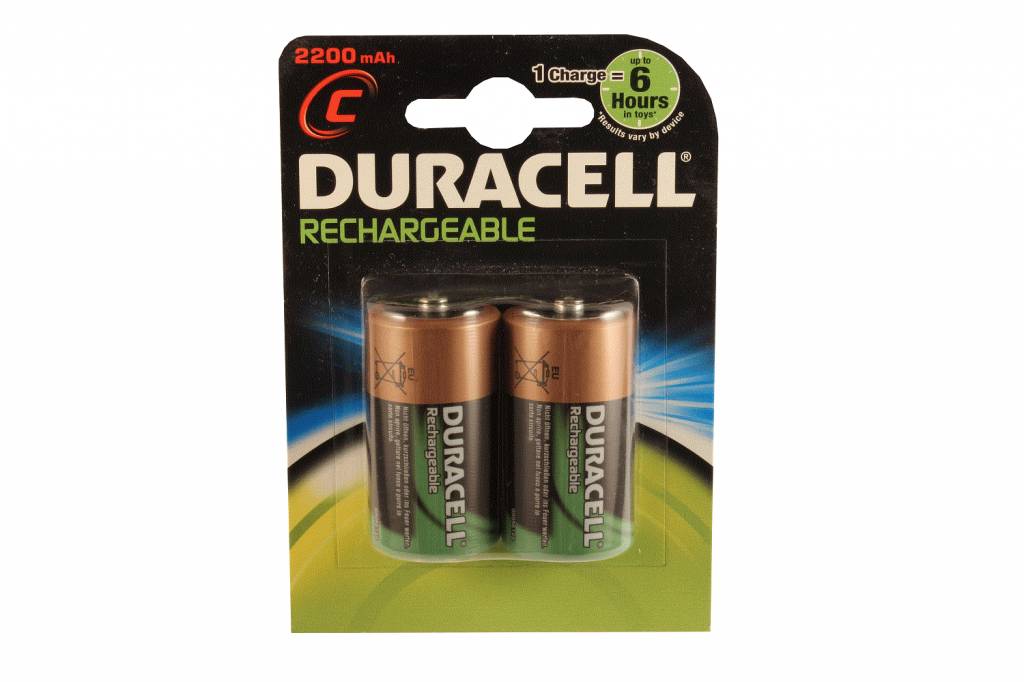 oplaadbare NiMH rechargeable batterijen duracell Ccell HR14 DC1400 1