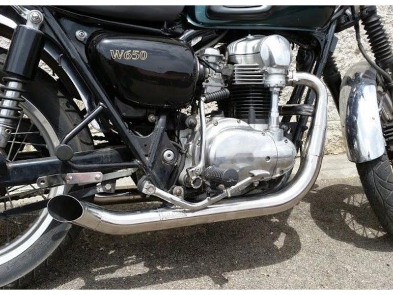 kawasaki w800 exhaust sound