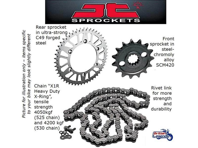 Chain & Sprocket Kit for Kawasaki W650/W800 British Legends