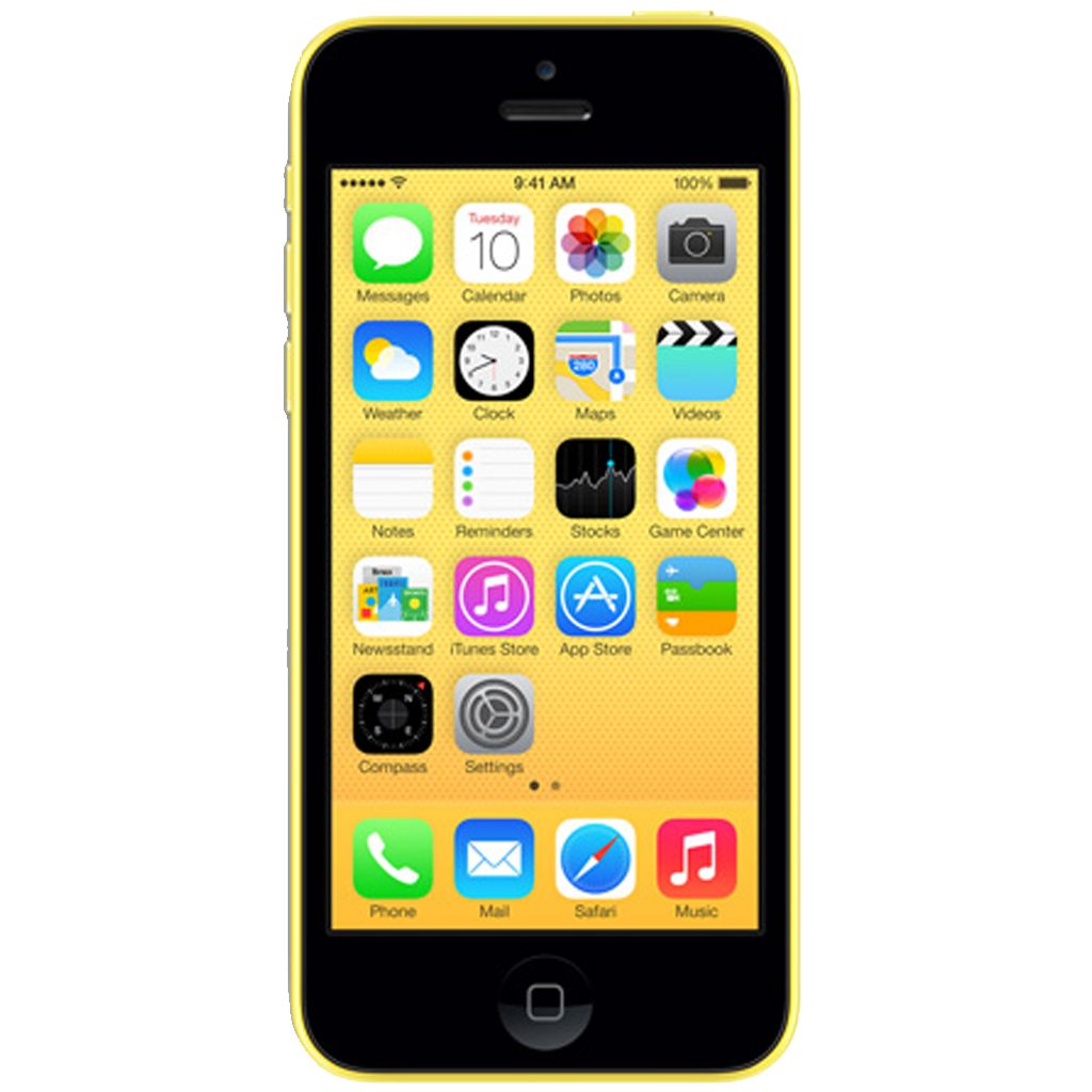 Refurbished iPhone 5C 16GB geel simlock vrij - iPhoneOutlet.nl
