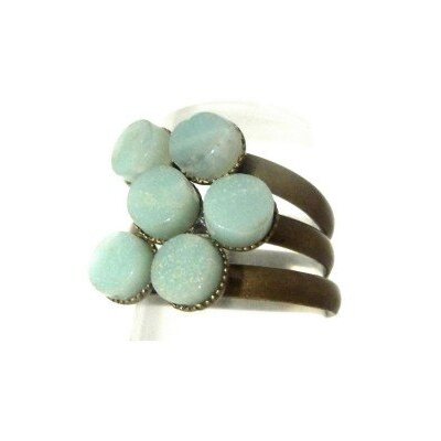 Ellen Beekmans Sieraden 3-delige Ring Amazoniet