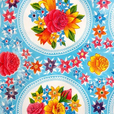 Kitsch Kitchen Plakfolie Rosario Blue 45x200 cm