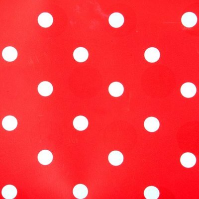 Kitsch Kitchen Plakfolie red/white dots 45x200 cm