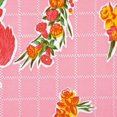 Kitsch Kitchen Plakfolie Rosedal Pink 45x200 cm