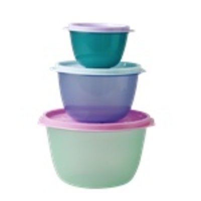 Rice Bakjes met deksel, set van 3