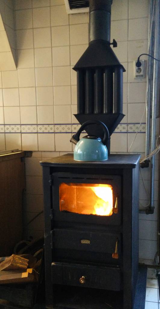 Rookkanaal warmtewisselaar voor op de houtkachel