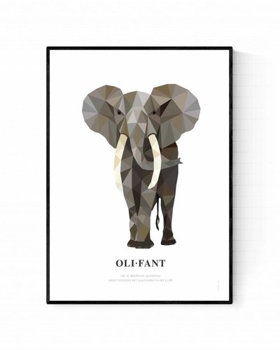 Poster olifant