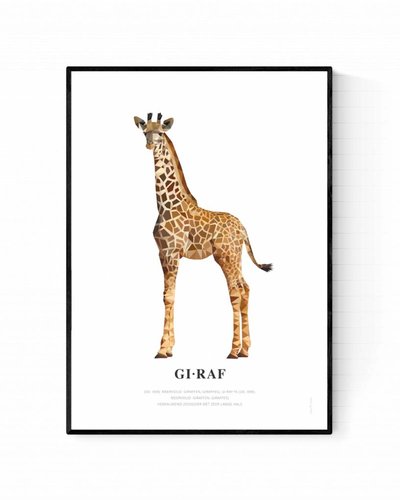 Poster giraf