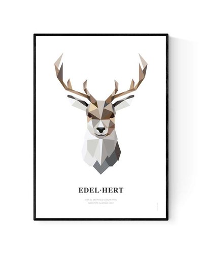 Poster edelhert