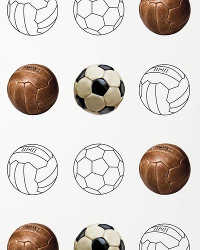 Proefstaal voetbalbehang