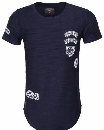 WAM Denim long fit t-shirt navy