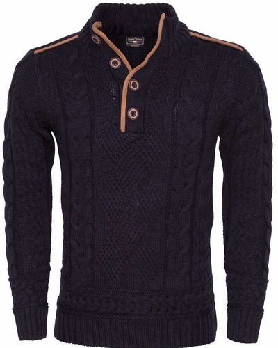 WAM DENIM JERSEY 77502 NAVY