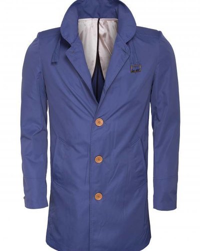 WAM Denim blue trenchcoat