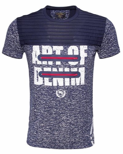 WAM Denim navy t-shirt with print