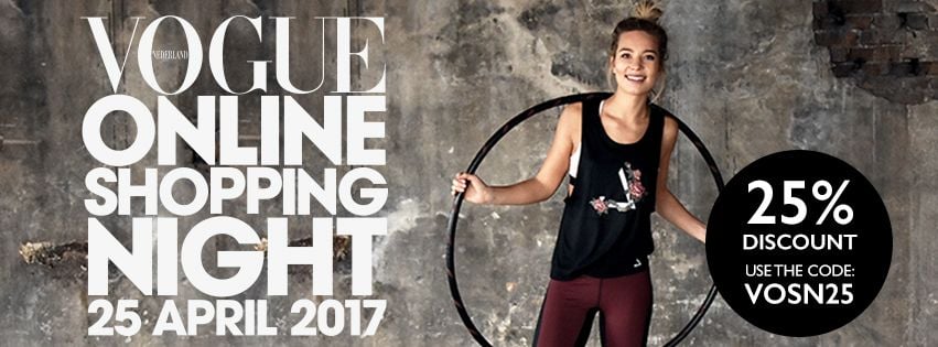 Vogue Online Shopping Night; 25% korting!