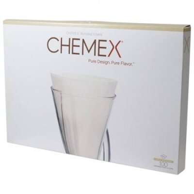 Chemex Filters 3-Kops - Ongevouwen - 100 Stuks