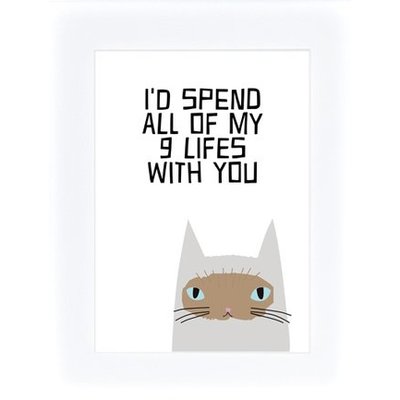 Prints Eisenherz Miniposter I´d spend all of my 9 lifes