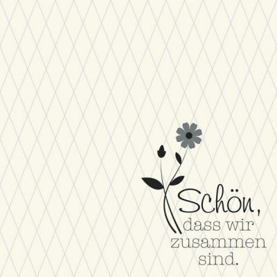 LUNCH-SERVIETTEN - Schön das wir zusammen sind