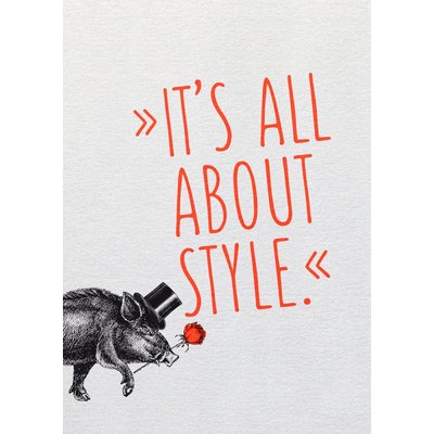 Butt Papierkram POSTKARTE it´s all about style