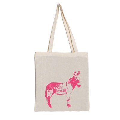 Frohstoff JUTEBEUTEL Esel neonpink