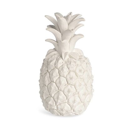 Dekoobjekt ANANAS weiß groß