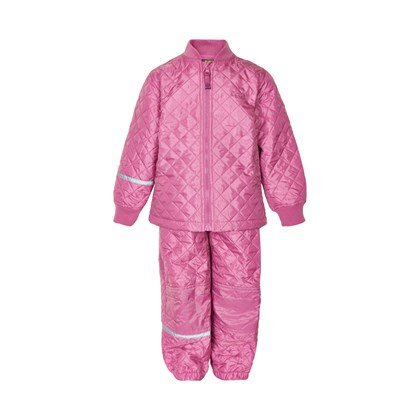 roze thermo jas en broek