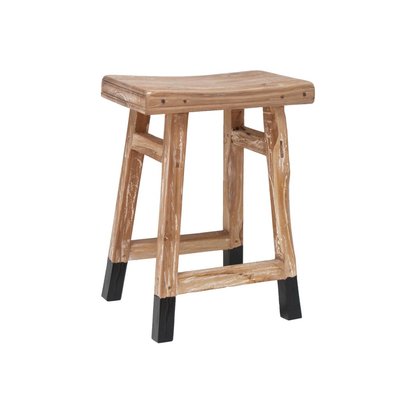 HK Living kruk reclaimed teak zwart