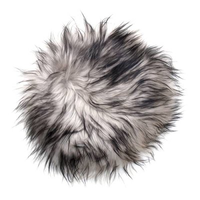 HK Living IJslandse schapenvacht stoel cover - grijs