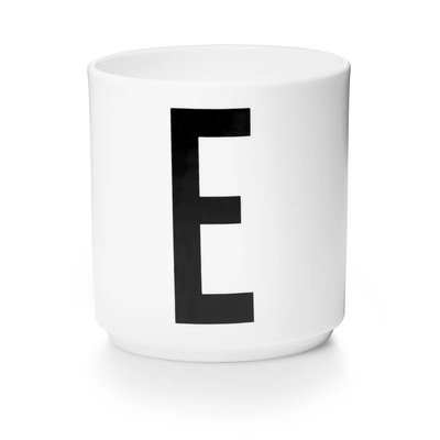 Design Letters Aj porseleinen mok - E