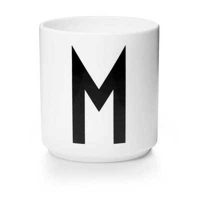 Design Letters Aj porseleinen mok - M